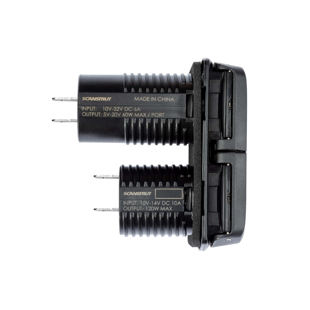 Scanstrut Flip Pro Multi - Dual USB-C &amp; 12V Power Socket