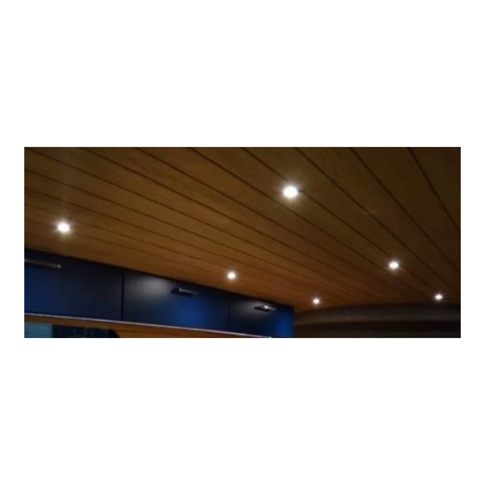 Warm White Mini LED Courtesy Spot Light with White Bezel 12V