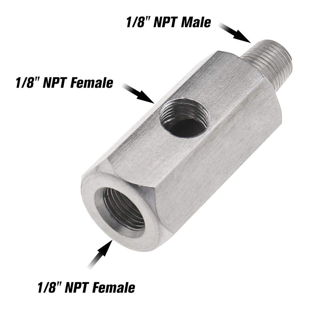 Oil Pressure Sender T Piece Adaptor 1/8&quot; NPT