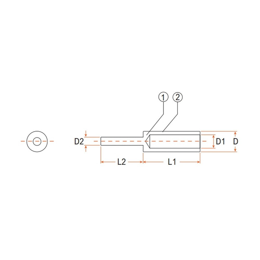 Copper Tube Pin 25mm² - Furneaux Riddall