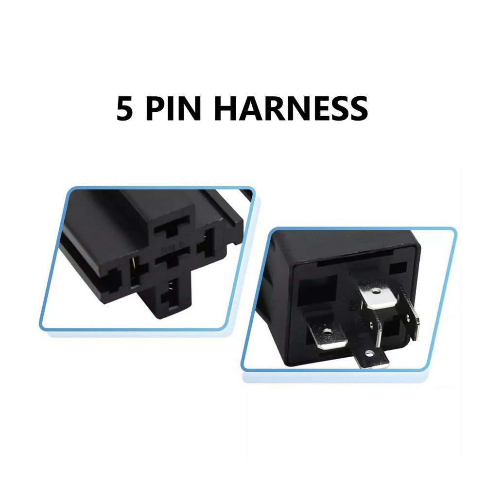 Prewired 5 Pin Mini Relay Socket Holder Harness