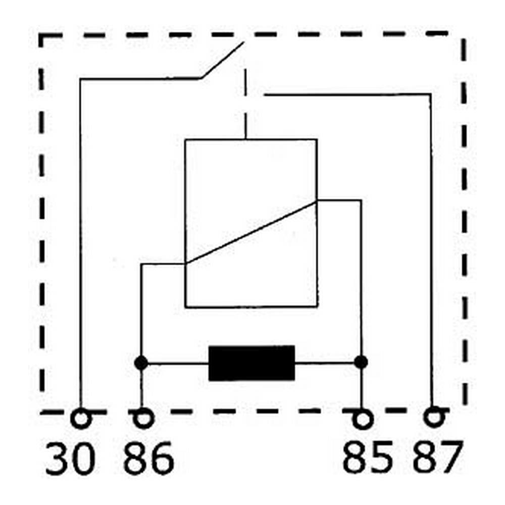 24V 60A 4 Pin Heavy Duty Normally Open Mini Relay with Resistor