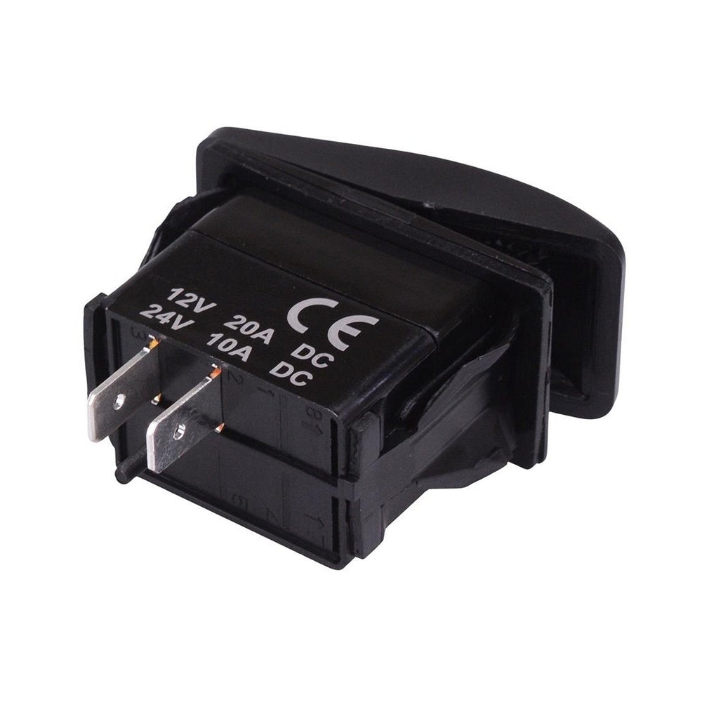 218 Series Rocker Switch On-Off - SP - 12/24V DC No Illumination