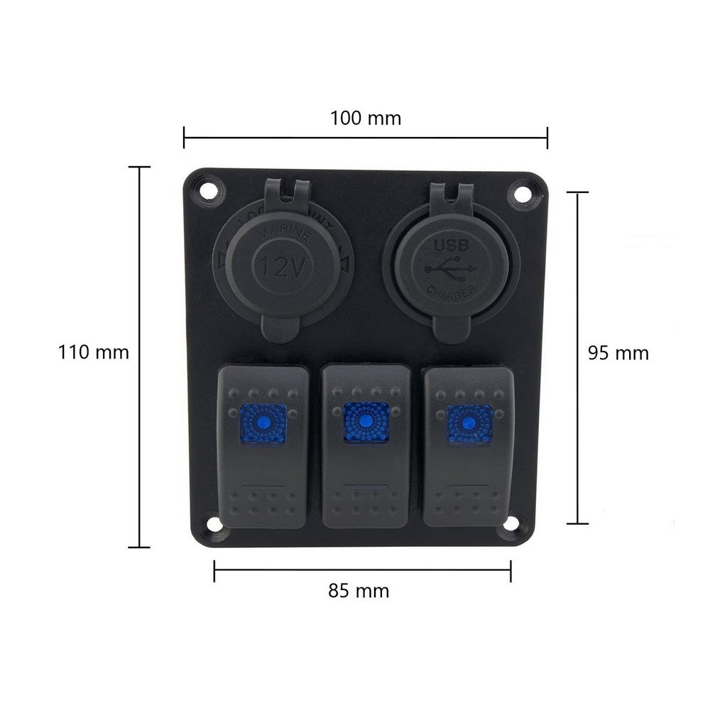 X Rocker Control Panel Replacement Towable RVs & Campers LED Control Box 12V - Mictuning Switch Panel ...
