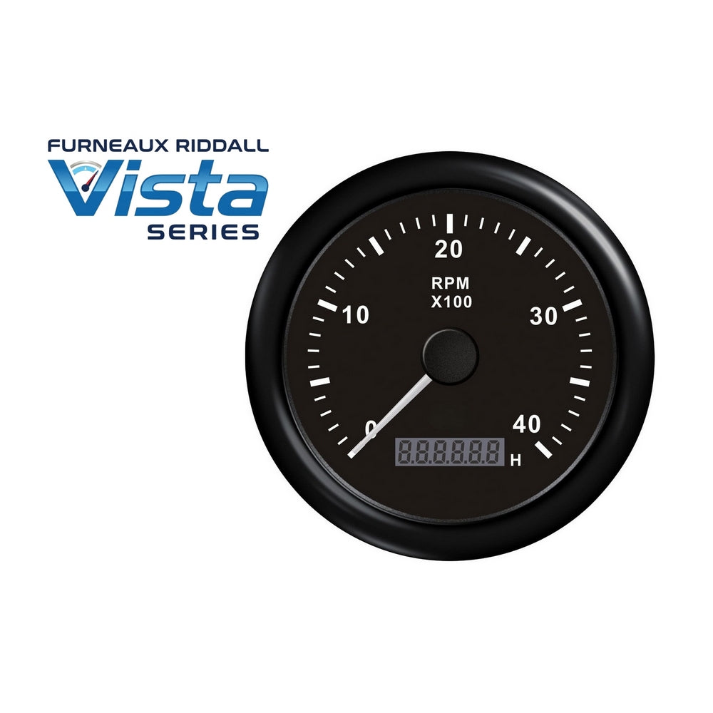 Furneaux Riddall Vista Series Tachometer Gauge 4000 RPM with E/H