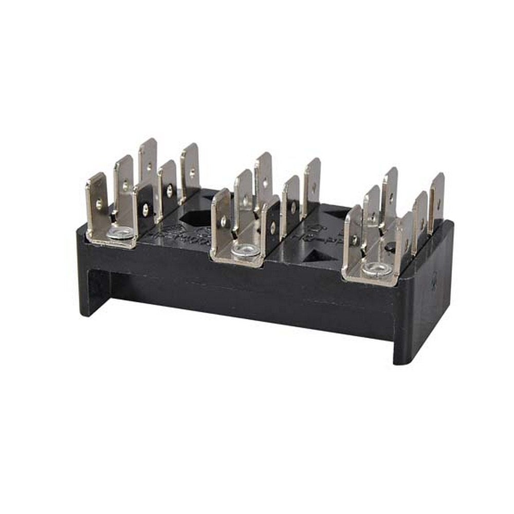 3 x 6 Way Spade Terminal Block