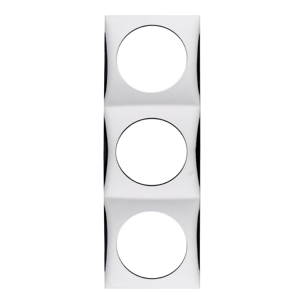 Berker Integro Flow - 3 Gang Frame - Chrome Glossy