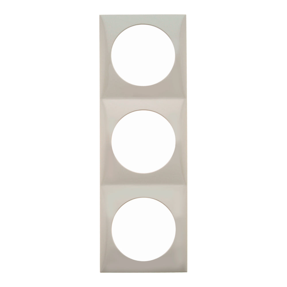 Berker Integro Flow - 3 Gang Frame - Polar White