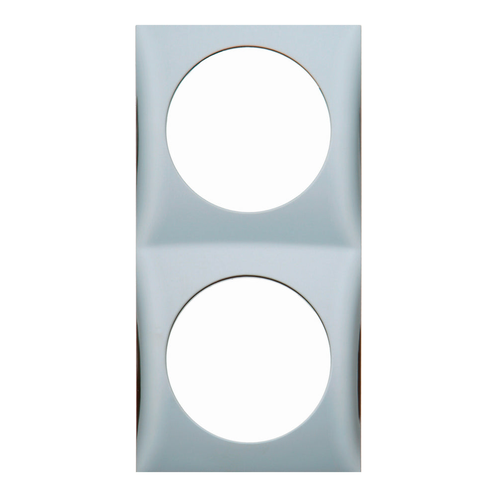 Berker Integro Flow - 2 Gang Frame - Chrome Glossy