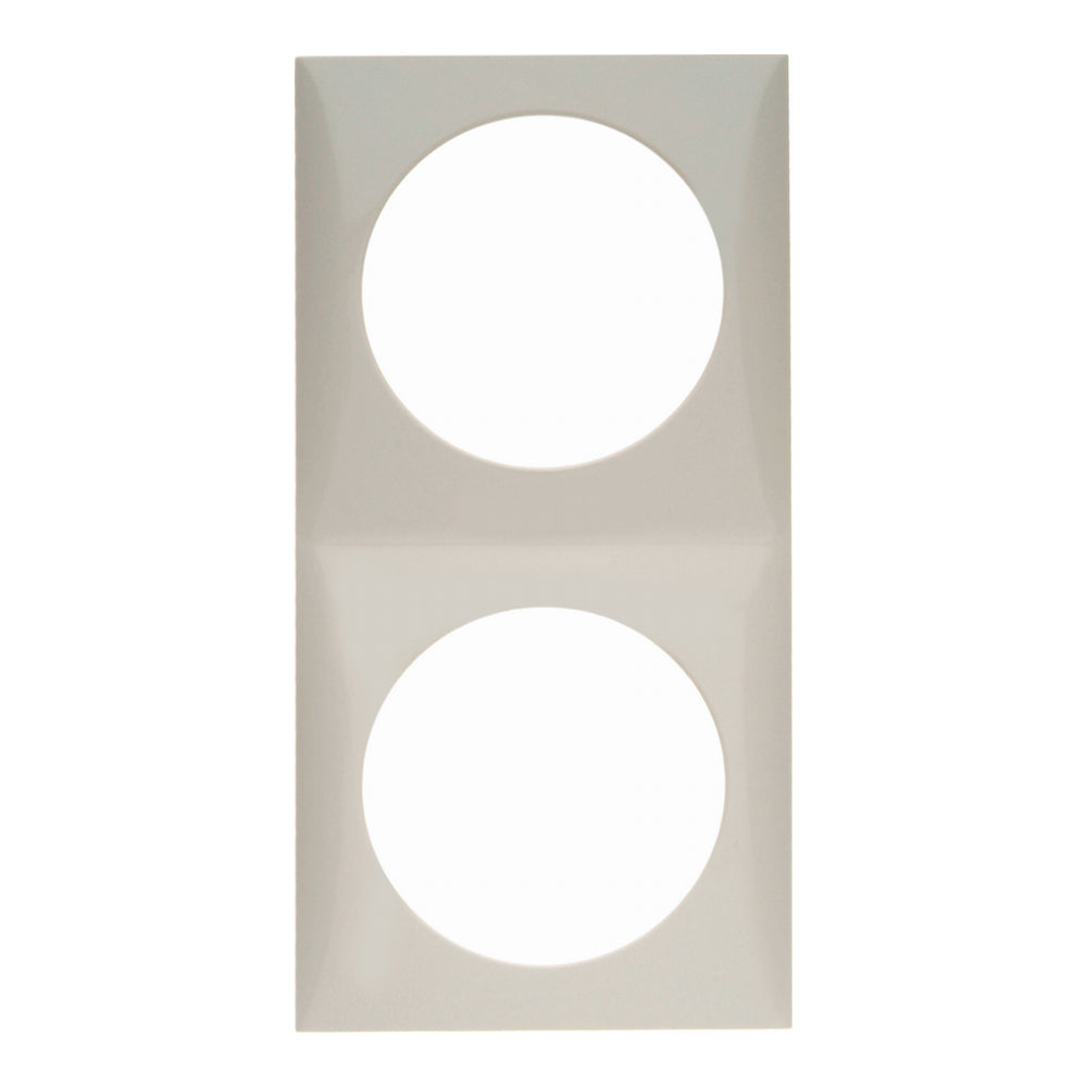 Berker Integro Flow - 2 Gang Frame - Polar White