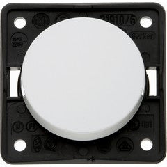 Berker Single Rocker Switch 250V - Polar White