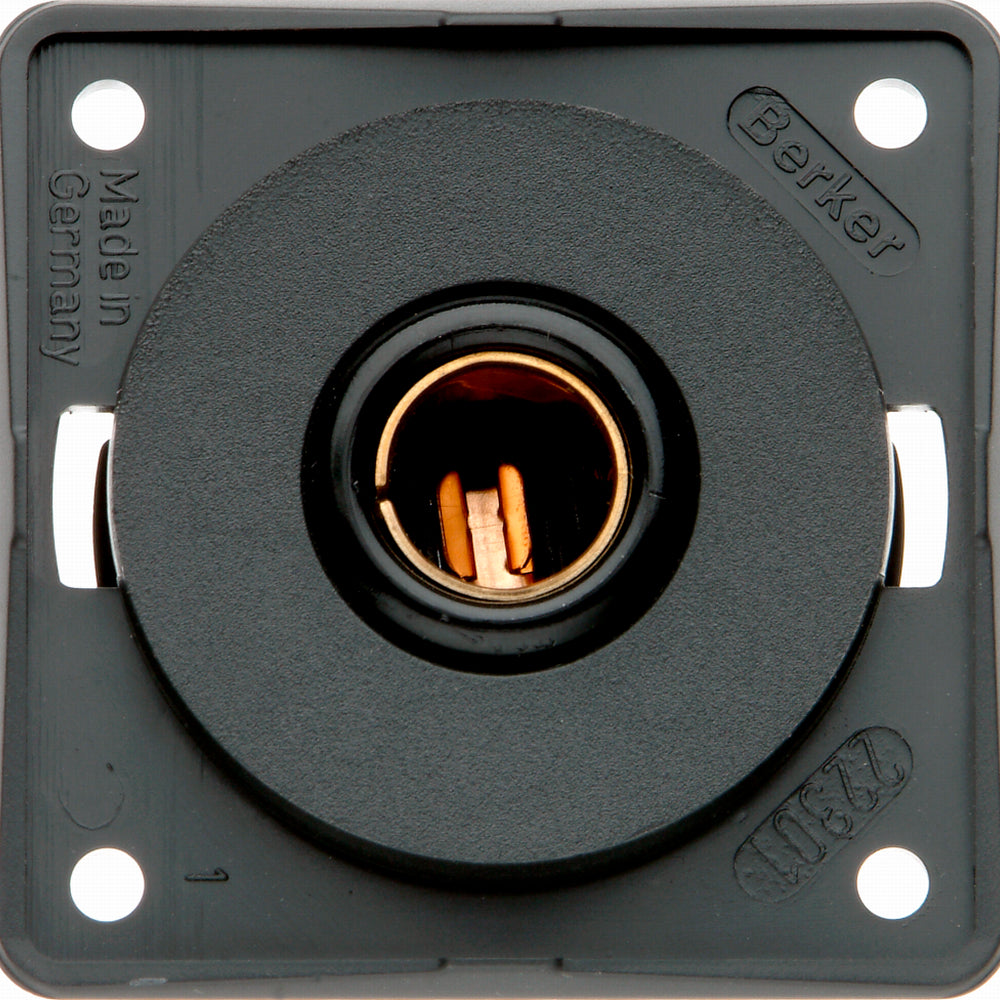 Berker &#39;DIN&#39; Power Socket Outlet - Anthracite Black