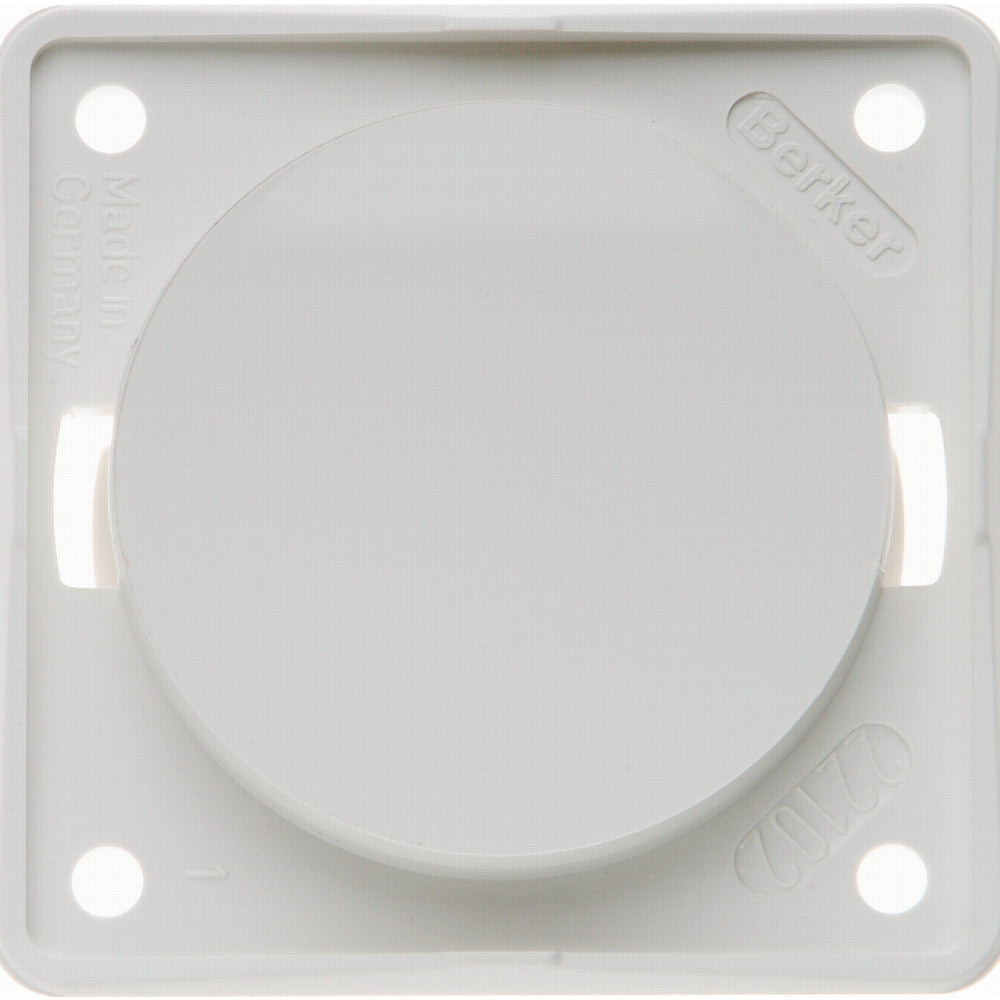 Berker Blank Plate - Polar White