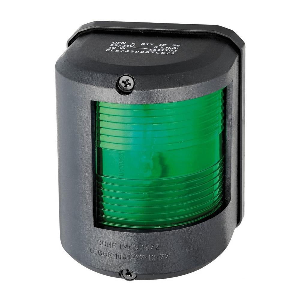 Osculati Utility 78 Starboard Navigation Light - Black - 12V 25W Bulb