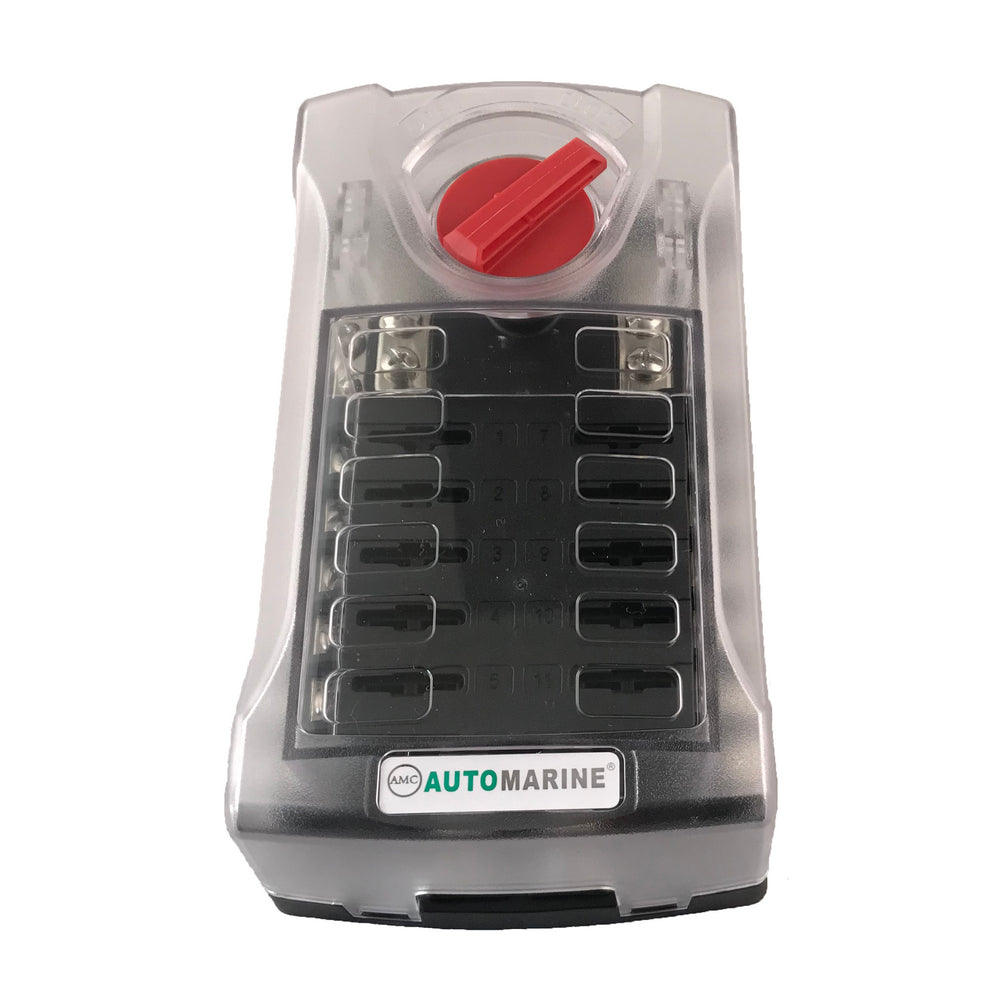 12 Way Fuse Box with Negative Bus