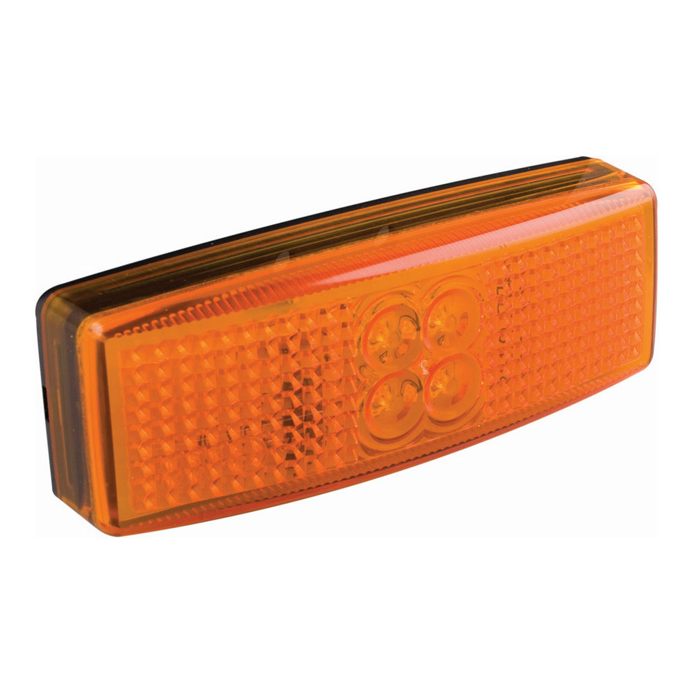 LED Side Marker Lamp and Reflector - 12/24V - 110x40x25mm