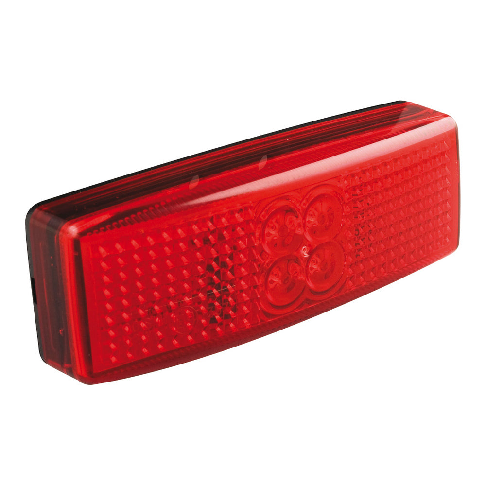 LED Rear Marker Lamp and Reflector - 12/24V - 110x40x25mm