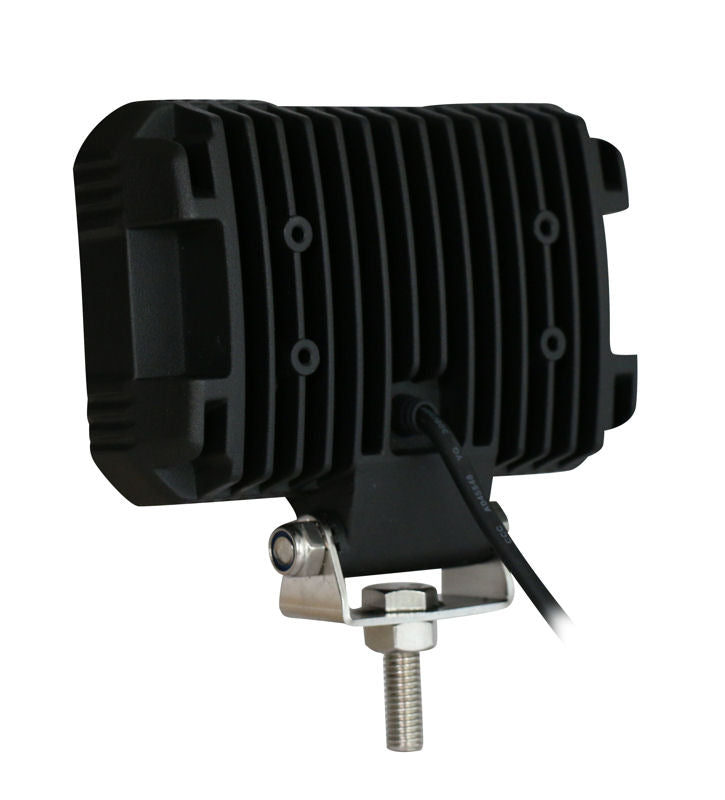 Advanced Rectangular LED Work Light Black Housing 12/24V DC