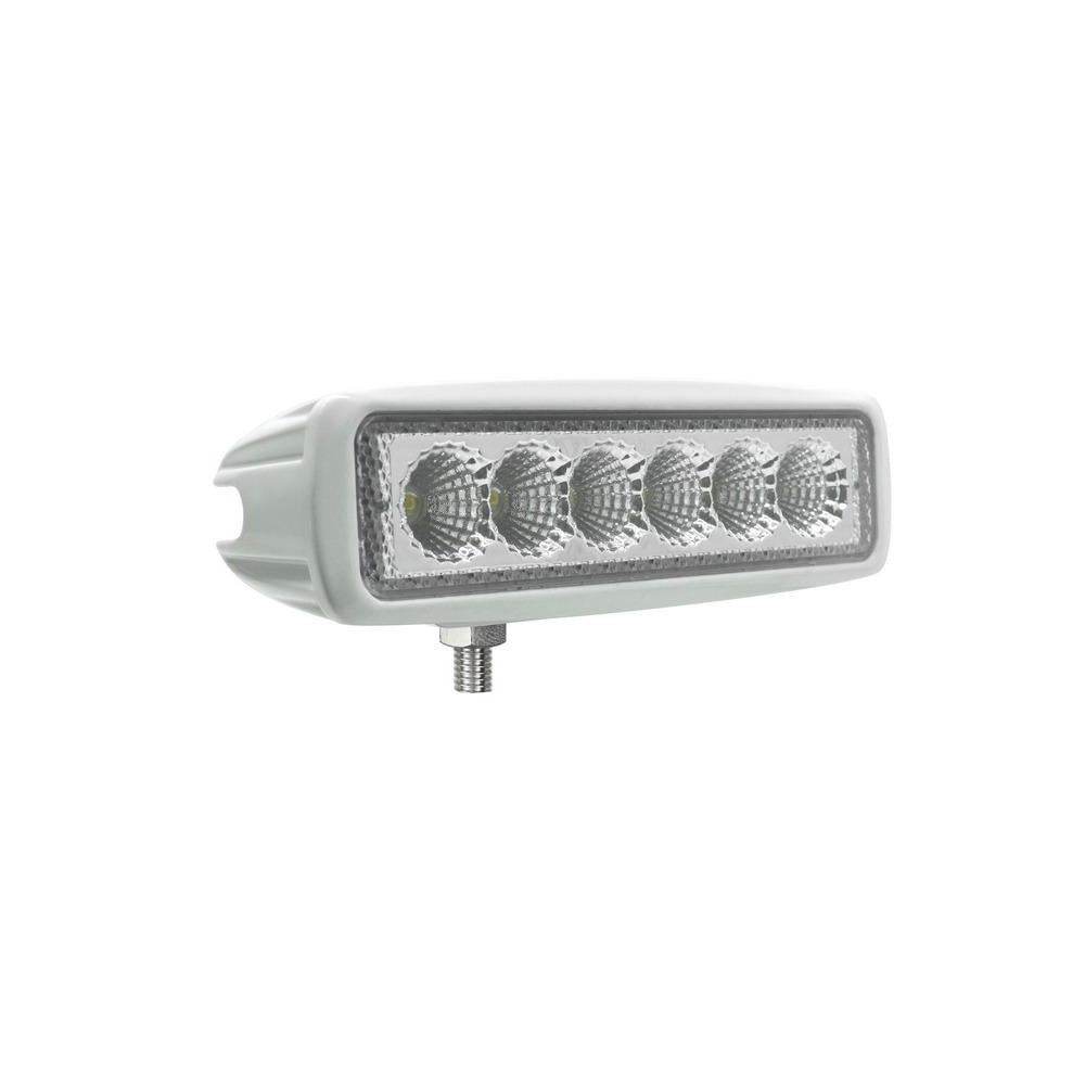 High Power Rectangular LED Work Light White Housing - 12/24V DC 16018FWM LED  Autolamps - Furneaux Riddall