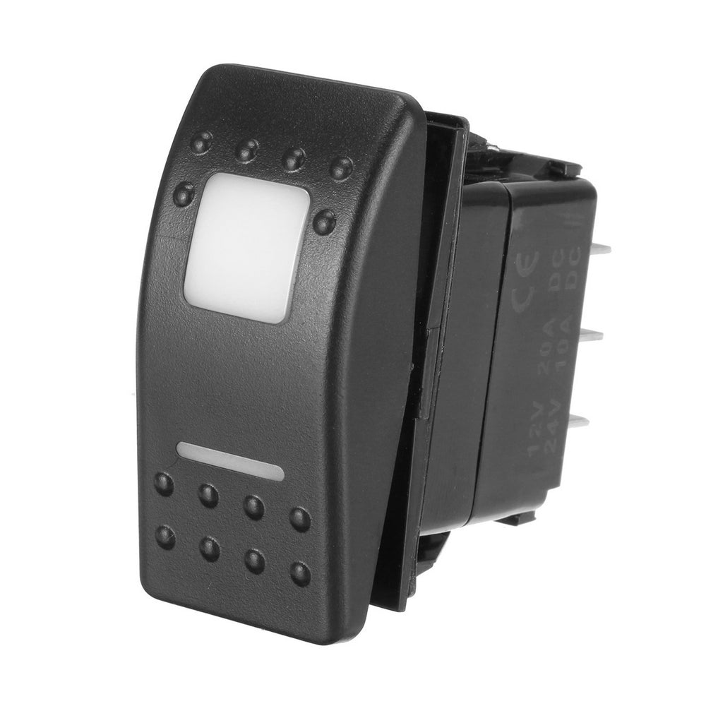 218 Series Rocker Switch On/Off/On - DP - 12/24V DC with Illumination