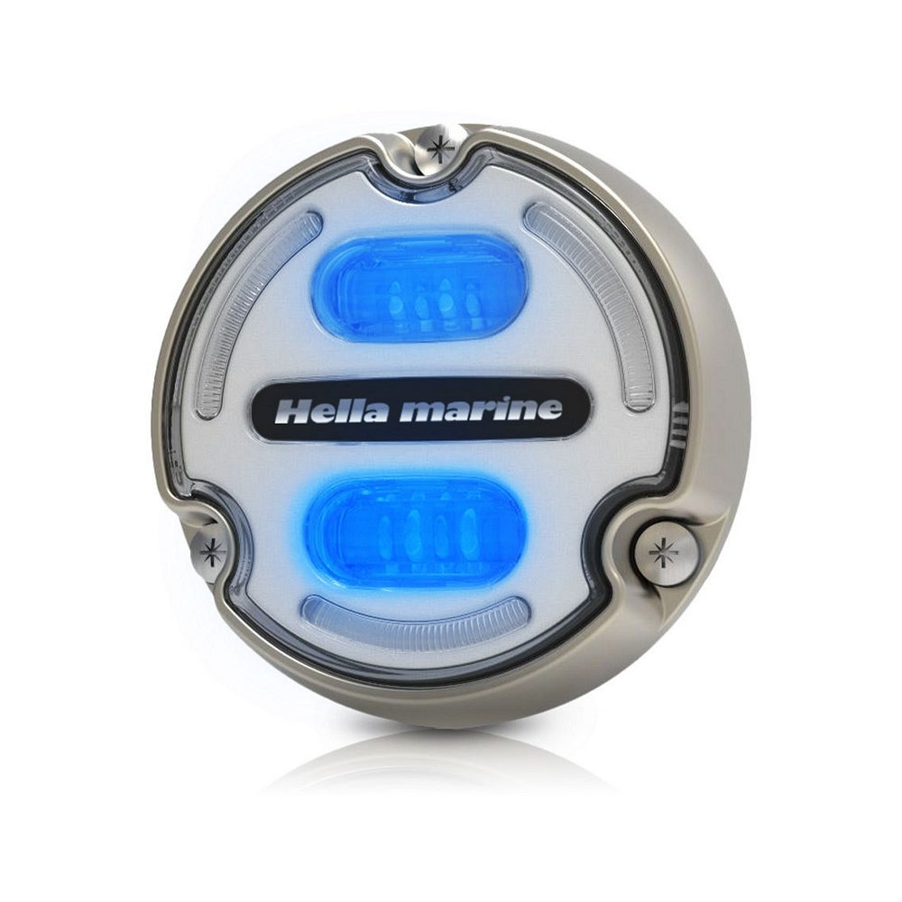 Hella Apelo A2 White &amp; Blue Underwater Light 3000 Lumens (Bronze Housing / White Lens)