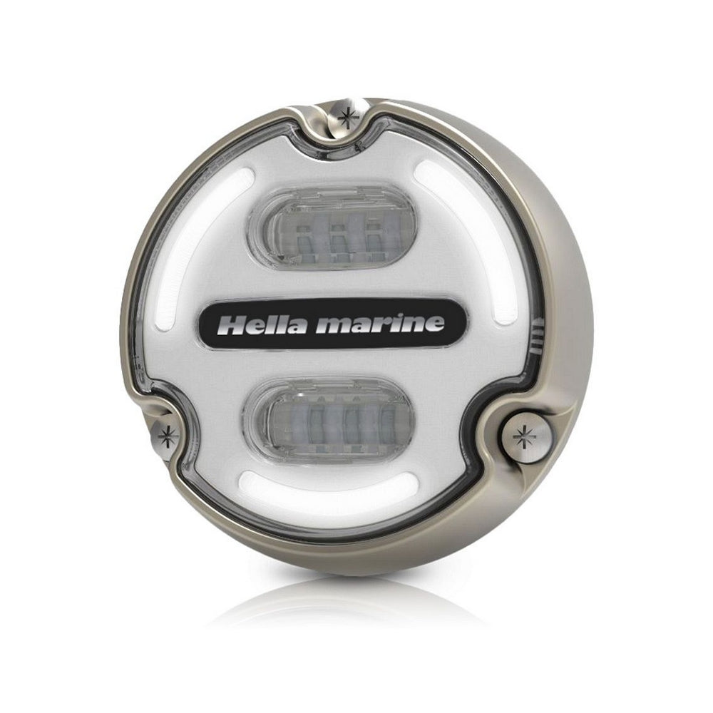 Hella Apelo A2 White &amp; Blue Underwater Light 3000 Lumens (Bronze Housing / White Lens)