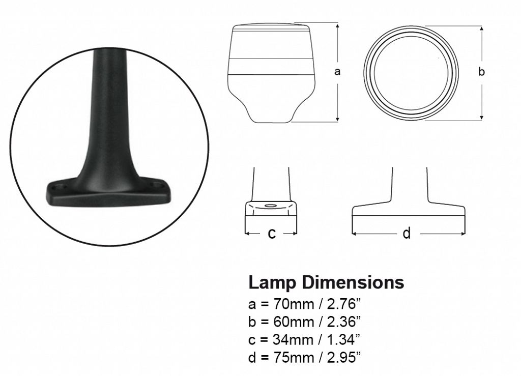 Hella 360 Compact Anchor Lamp LED