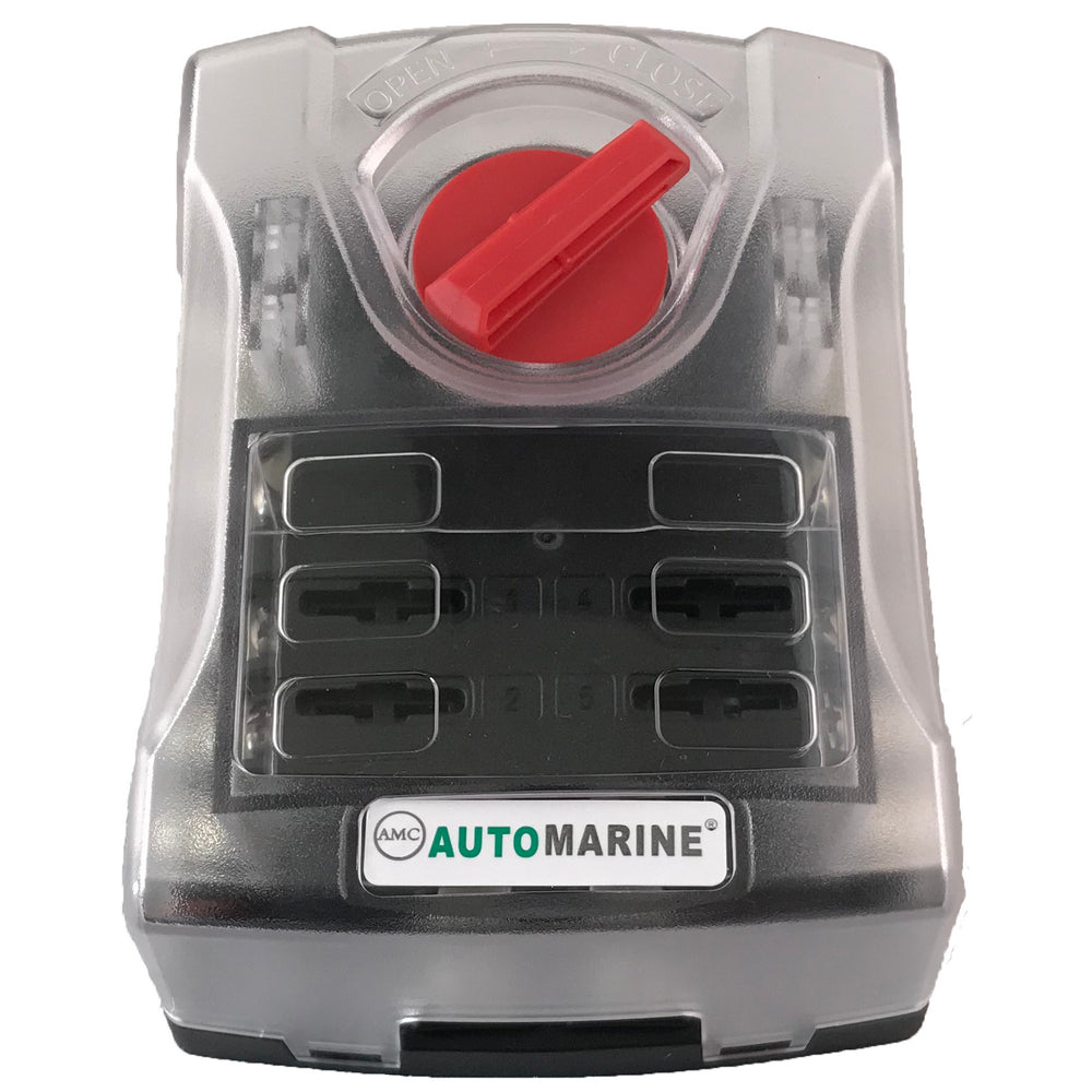 6 Way Fuse Box with Negative Bus