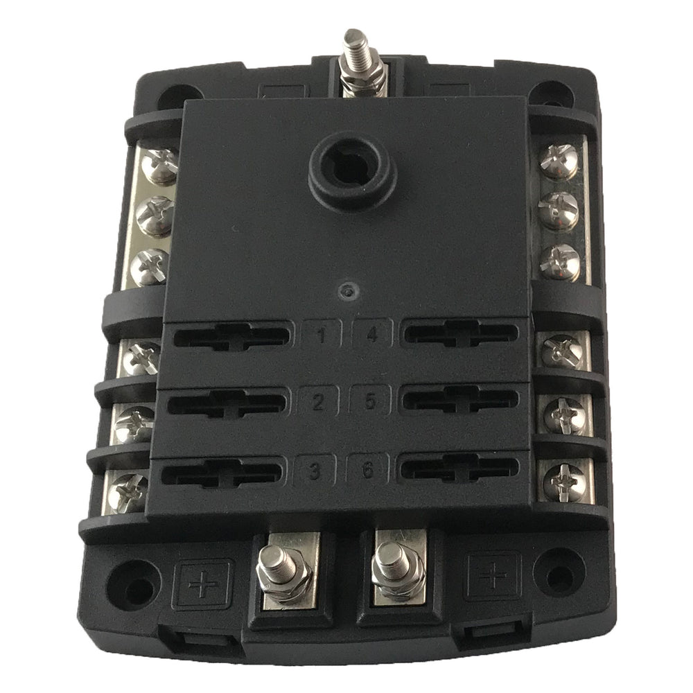 6 Way Fuse Box with Negative Bus