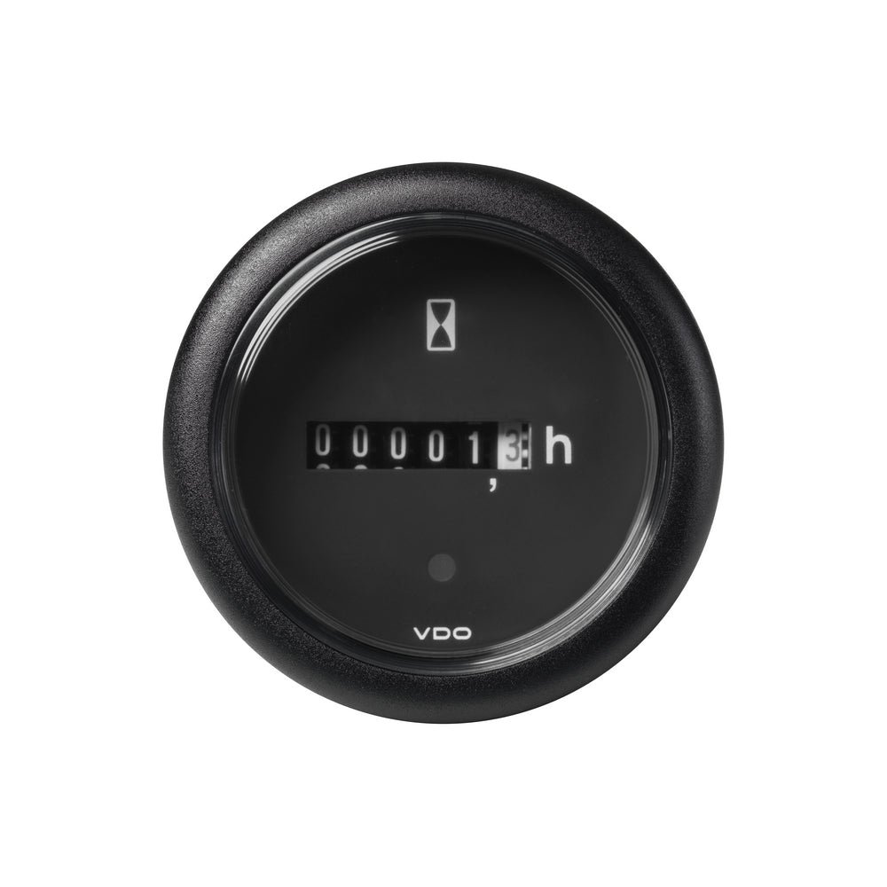 Veratron VDO Viewline Engine Hour Meter - 52mm - Black - DISCONTINUED