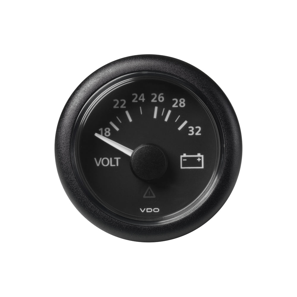 Veratron VDO Viewline Voltmeter 18-32V - 52mm - Black