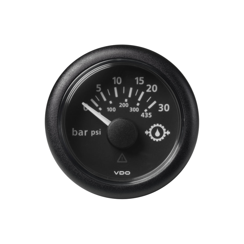 Veratron VDO Viewline Pressure Gauge 0-30 Bar - 52mm - Black