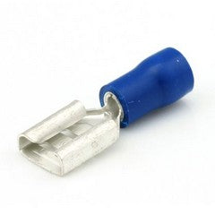 Blue Insulated 6.3mm Female Spade Terminal - Pack of 50