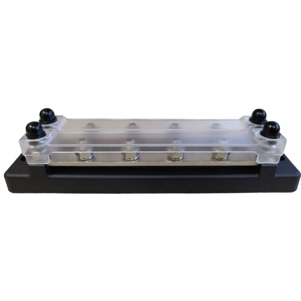 150A 2 x 4 Stud Tinned Busbar with Transparent Cover