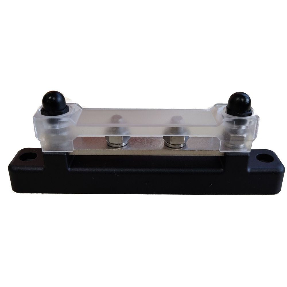 150A 2 Stud Tinned Busbar with Transparent Cover