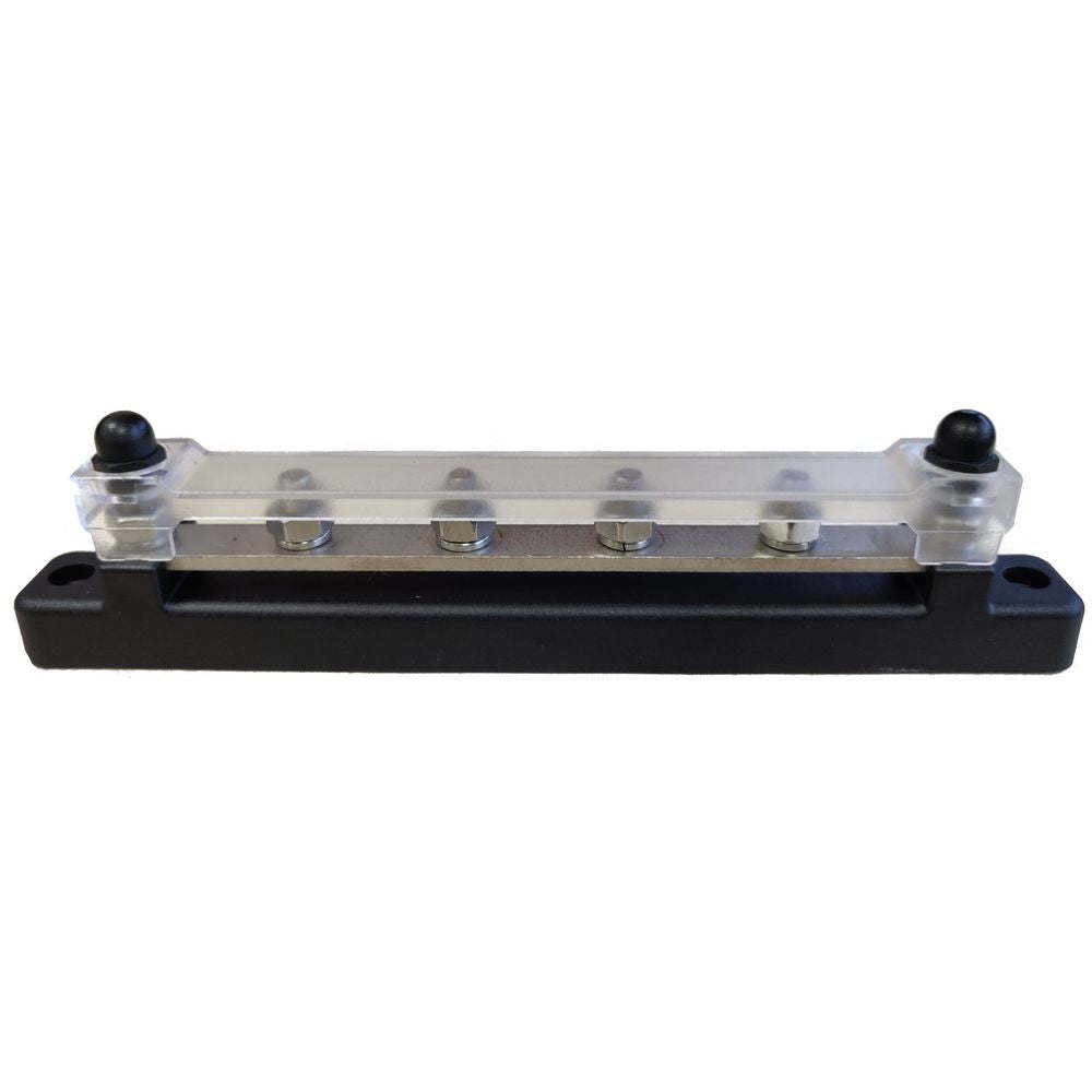 150A 4 Stud Tinned Busbar with Transparent Cover