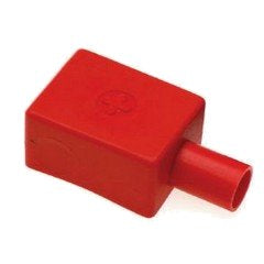Straight Battery Terminal Cover - Red