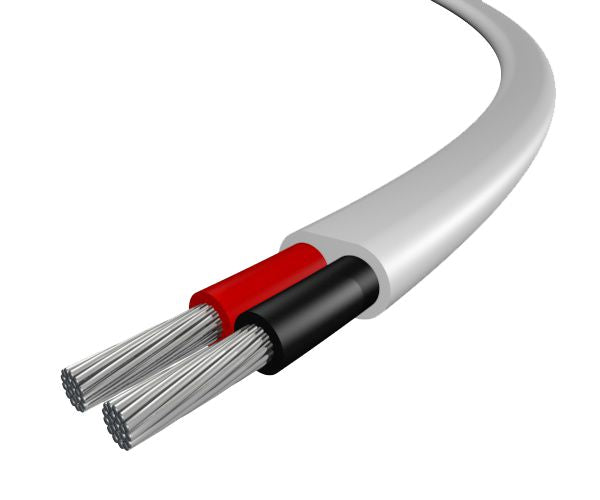 2 Core Flat Oceanflex Tinned Thin Wall Cable 1.5mm/16 AWG 21A - Select Size