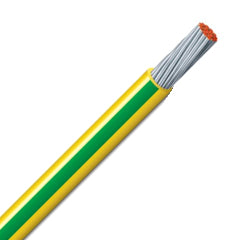 Marine Tinned Earth Bonding Cable - 6mm - Yellow/Green - Per Metre