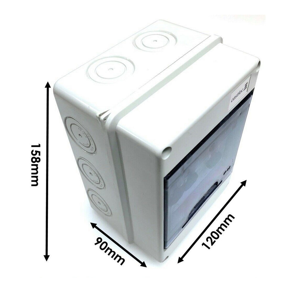 Mini Consumer Unit Enclosure with 40A RCD Type A and MCBs Type B ...