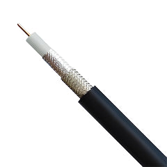 50ohm RG58 Black Coax Cable - 100m Reel