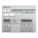 TBS DCM Link Plate 3 Way 50mm Pitch (600A)