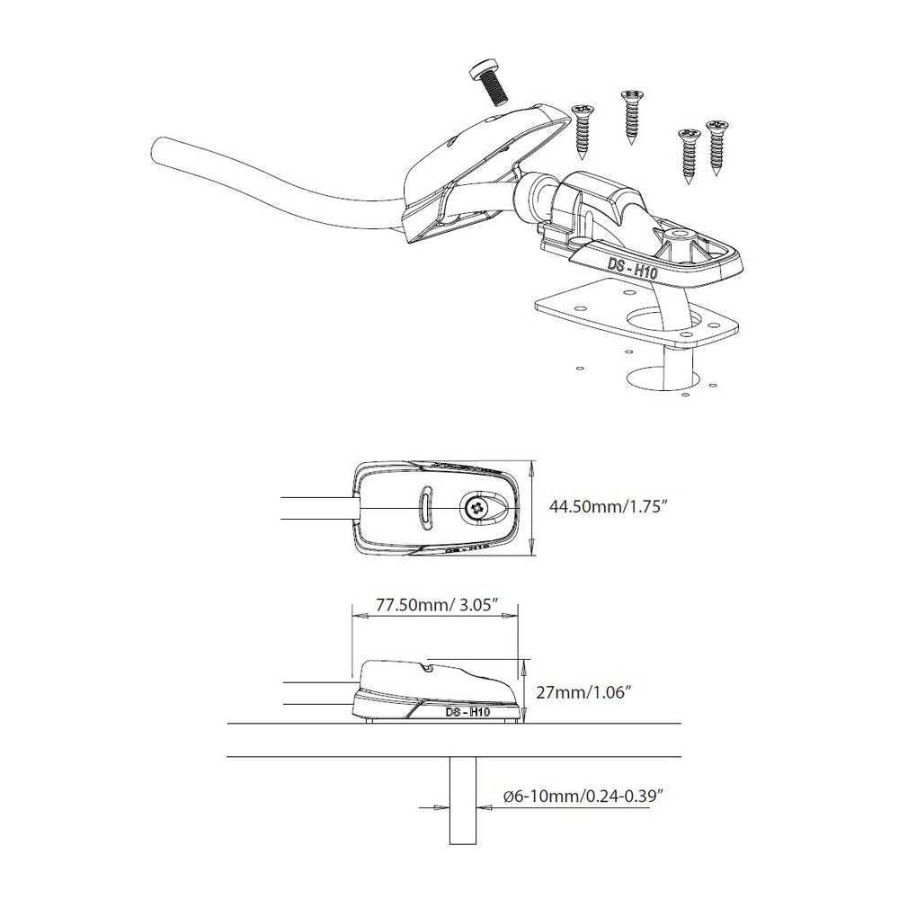 ScanStrut Horizontal Cable Seal - Plastic (6-10mm Cable)
