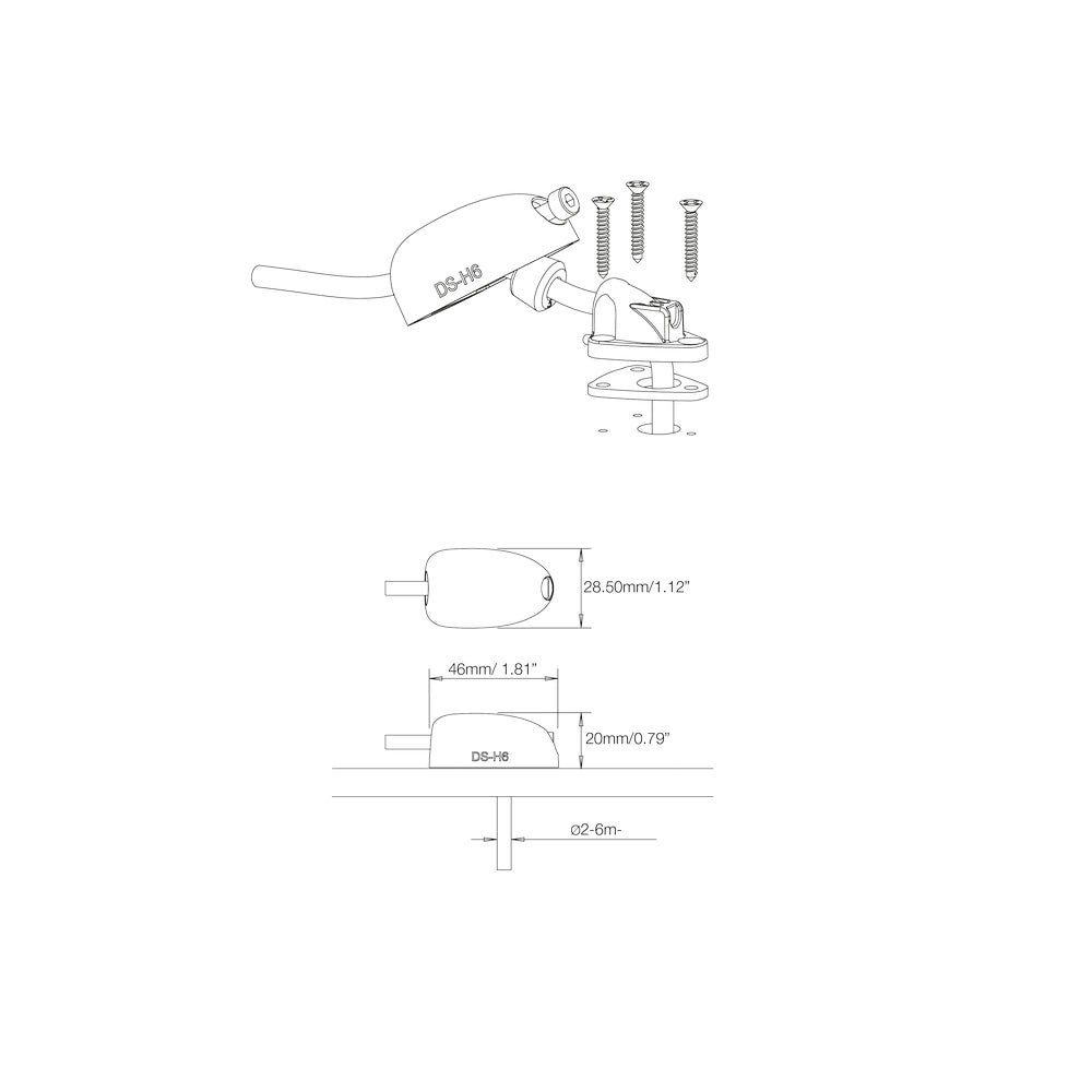 ScanStrut Horizontal Cable Seal - Plastic (2-6mm Cable)