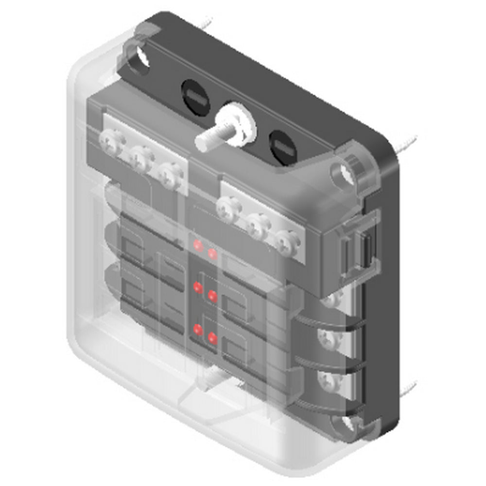 6 Way LED Fuse Box with Negative Bus