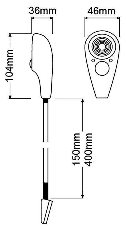 Hella Marine Flexi-Spot LED Chart Light - 400mm Shaft