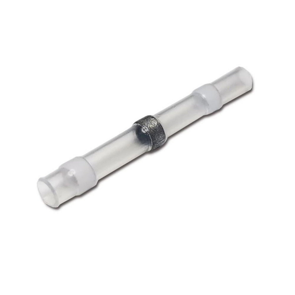 White Heat Shrink Solder Butt Splice Connector 0.25-0.34mm² (Pack of 10)