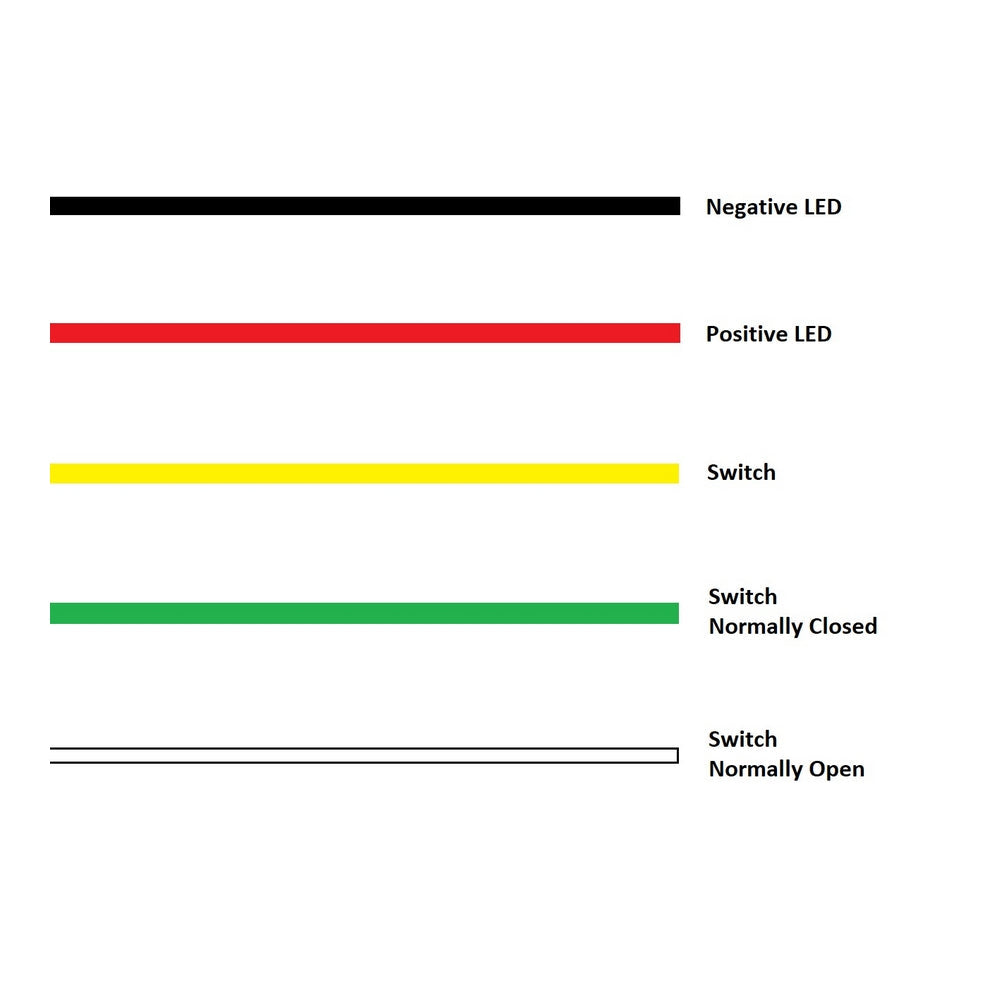 Anti Vandal Stainless Steel LED Push Switch with Connector - 12V Red