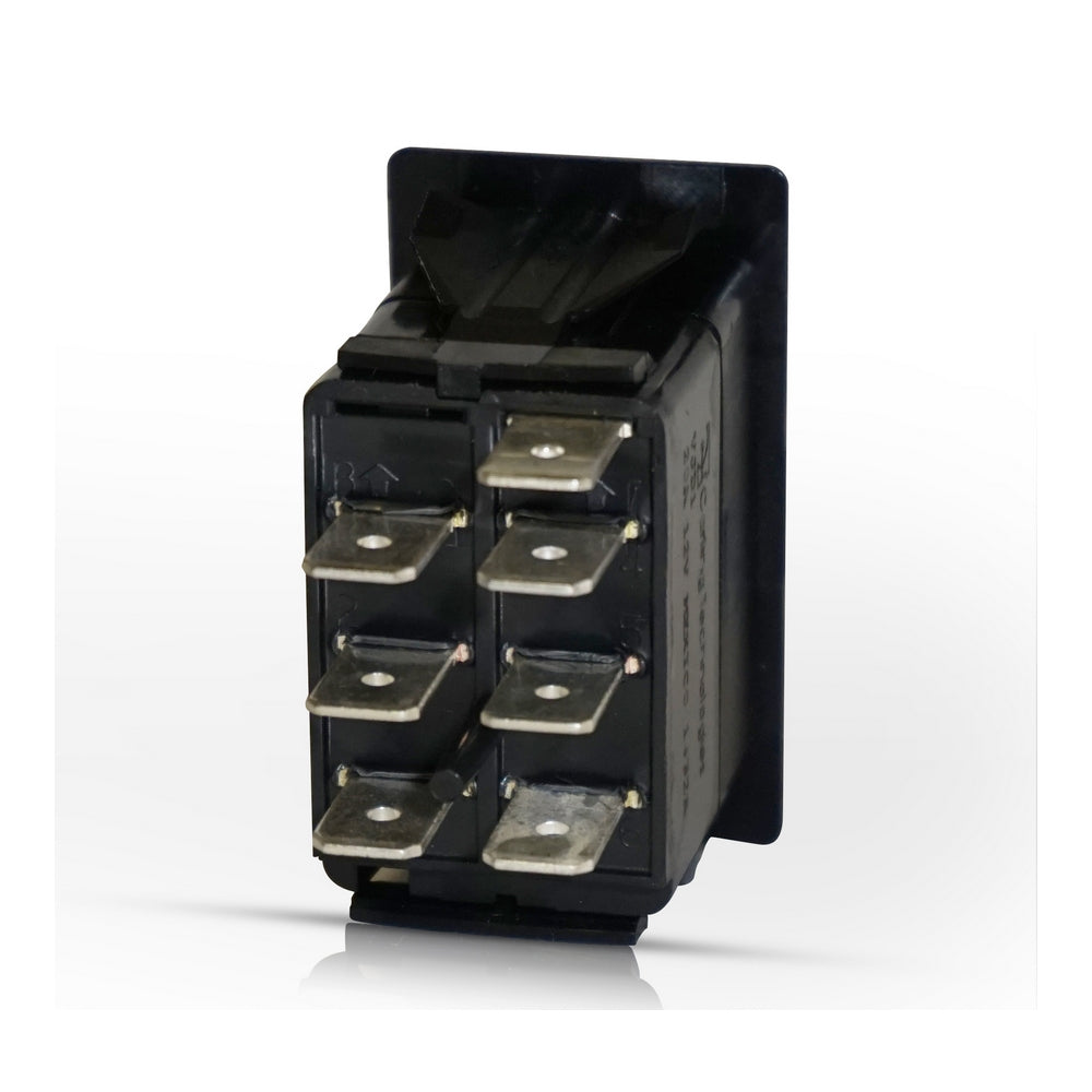 218 Series Rocker Switch Flash/Off/On - DP - 12/24V DC with Illumination