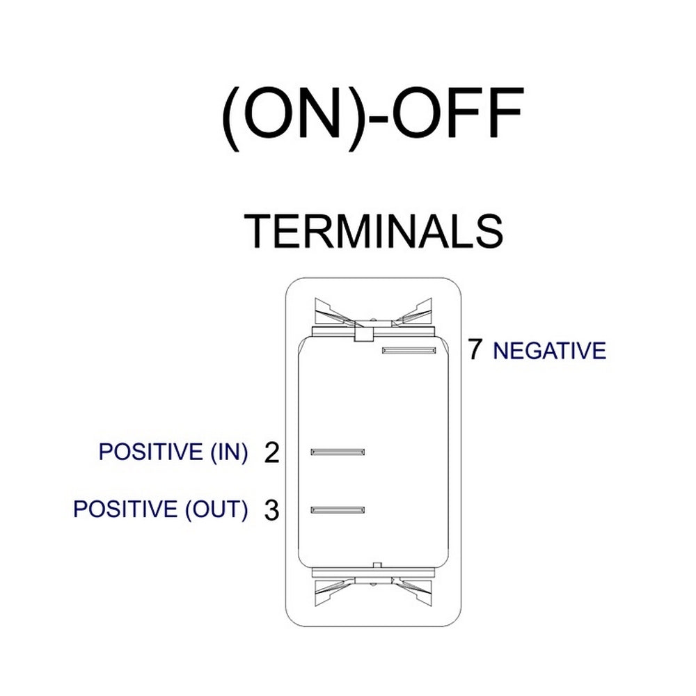 218 Series Rocker Switch Flash-Off - SP - 12/24V DC with Illumination